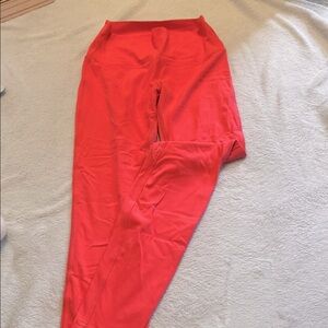 Hot pink Lululemon double align leggings, High-rise